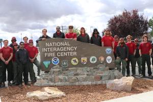 Group photo of employees for the interagency fire center